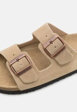 Pier One Leather Unisex - Pantuflas - Beige -StepStyle 1ac33122e3c841b6b5f9c0afc4c244b0