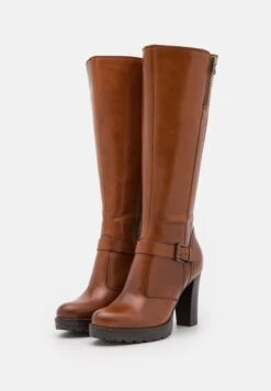 Pier One Leather- Botas De Tacón - Cognac -StepStyle 1e904b13bbe04b61b591958331895eb3