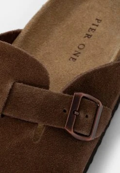 Pier One Leather Unisex - Pantuflas - Brown -StepStyle 47364cdc1dcd4794860a5f6810594e6c