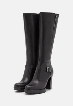 Pier One Leather- Botas De Tacón - Black -StepStyle 487615a3a2a14c3e975bbf3b4c2d2783