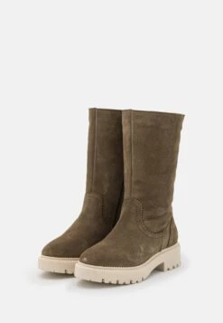 Pier One Leather Winter Boot - Botas - Khaki -StepStyle 4be019c35c4c45beb144eb4aa53e93e8