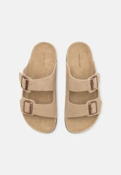 Pier One Leather Unisex - Pantuflas - Beige -StepStyle 658db7c748df48419a27fd940a9ac1ce