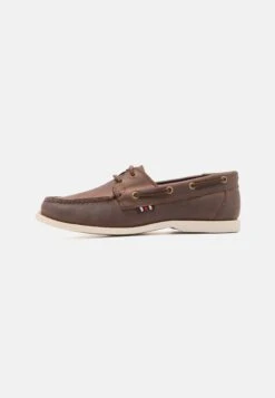 Primera página 39 Pier One Leather Unisex - Náuticos - Brown
