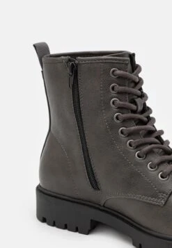 Pier One Unisex - Botines Con Cordones - Grey -StepStyle 82bd184e7ab747aa887abd7a99f16eb3