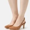 Pier One Leather- Tacones - Cognac
