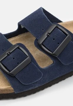 Pier One Leather Unisex - Pantuflas - Dark Blue -StepStyle a5a88158e25a4eb4b3e59dc262861c25