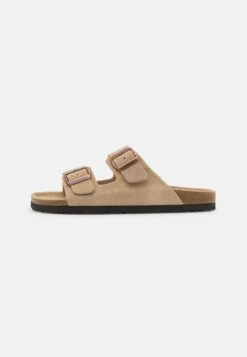 Pier One Leather Unisex - Pantuflas - Beige