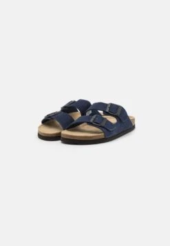 Pier One Leather Unisex - Pantuflas - Dark Blue -StepStyle f358a7c25a684b3198ee060e79b4a851
